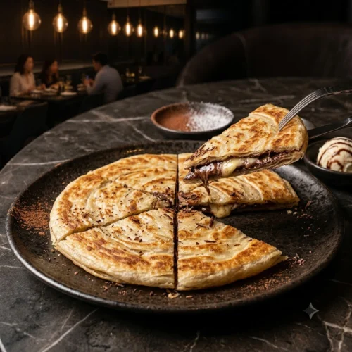 chocolate cheese paratha