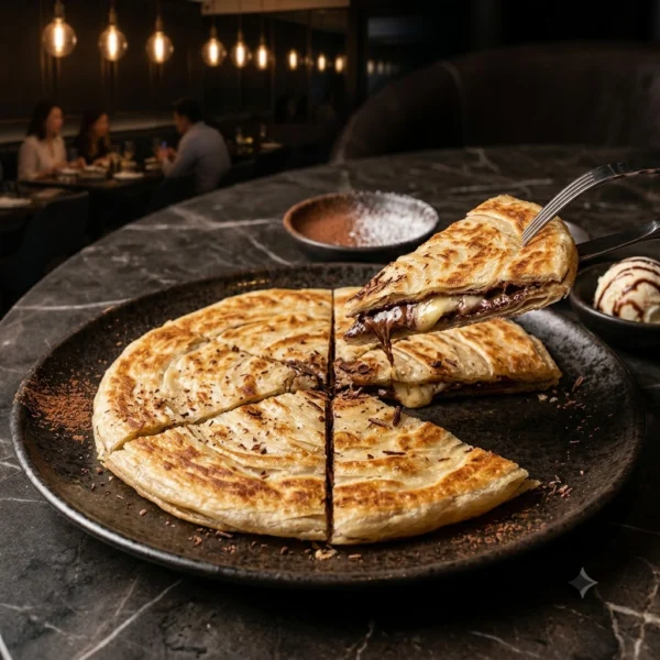 chocolate cheese paratha