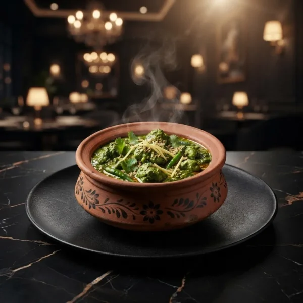 Chicken Green Handi